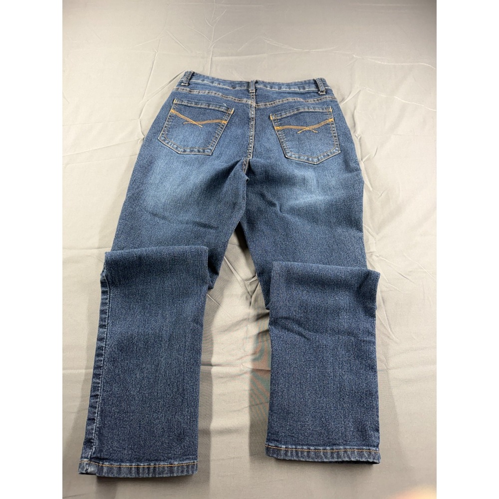 Christopher & Banks Jeans Womens 6P Petite Blue Stretch Straight Leg 27 Inseam - Picture 7 of 7